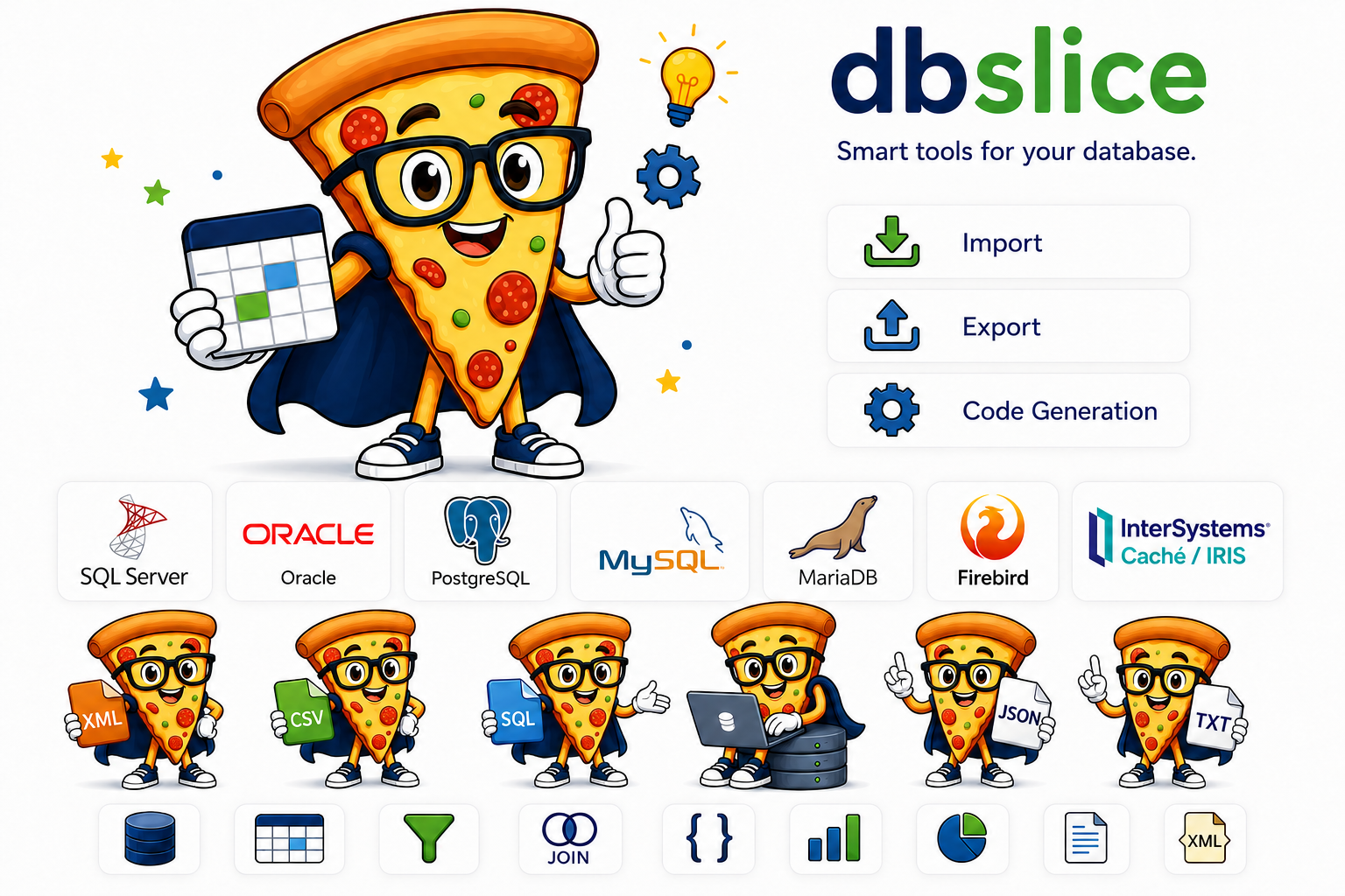 dbslice mascot and database migration features